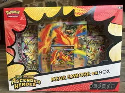 Pokemon TCG Mega Evolution Ascended Heroes Mega Emboar ex Box New & Sealed - Image 1