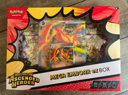 Pokemon TCG Mega Evolution Ascended Heroes Mega Emboar ex Box New & Sealed - Image 3