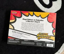 Pokemon TCG Mega Evolution Ascended Heroes Mega Emboar EX Box BRAND NEW SEALED - Image 2