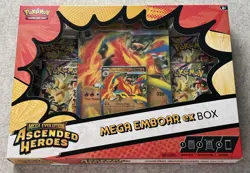 Pokemon TCG Mega Evolution Ascended Heroes Mega Emboar Ex Box New Sealed FAST🚚✅ - Image 1