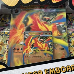 Pokemon TCG Mega Evolution Ascended Heroes Mega Emboar Ex Box New Sealed FAST🚚✅ - Image 4