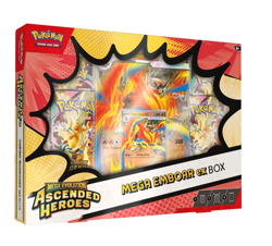Pokemon TCG - Mega Evolution Ascended Heroes Emboar Mega EX Box New and Sealed - Image 1