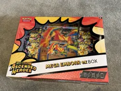 Pokemon TCG Mega Evolution Ascended Heroes Mega Emboar ex Box (New&sealed✅) - Image 1