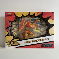 Pokemon TCG Mega Evolution Ascended Heroes Mega Emboar ex Box New & Sealed - Image 1