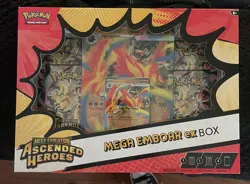 POKEMON TCG MEGA EVOLUTION ASCENDED HEROES MEGA EMBOAR BOX EX 4 PACKS - NEW - Image 1