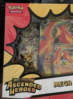 POKEMON TCG MEGA EVOLUTION ASCENDED HEROES MEGA EMBOAR BOX EX 4 PACKS - NEW - Image 4