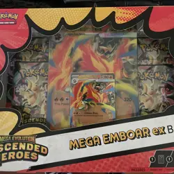 POKEMON TCG MEGA EVOLUTION ASCENDED HEROES MEGA EMBOAR BOX EX 4 PACKS - NEW - Image 5