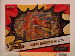 Pokemon Mega Evolution Ascended Heroes Mega Emboar EX Box TCG - SEALED NEW - Image 1