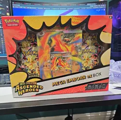 Pokemon TCG Mega Evolution Ascended Heroes Mega Emboar ex Box (New&sealed✅) - Image 1
