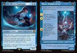 Jill, Shiva's Dominant // Shiva, Warden of Ice - Foil FIN NM MTG - Image 1