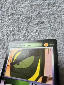 DBZ Dragon Ball Z Saiyan Truce Card 203 CCG Limited Saiyan Saga MP - Image 2