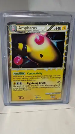 Pokemon TCG Ampharos (Prime) Ultra Rare Holofoil HeartGold SoulSilver 105/123 NM - Image 1