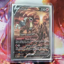Pokemon TCG Entei V Crown Zenith: Galarian Gallery Gg36/Gg70 Holo Ultra Rare - Image 1