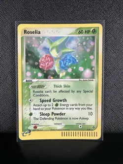 The Pokemon Company Pokemon TCG Roselia 9/97 EX Dragon Basic 60 HP Eng 2003 - Image 1