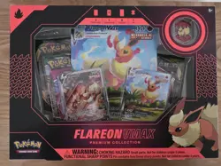 Pokemon TCG Flareon VMAX Premium Collection Box SWSH179 SWSH180 Evolving Skies - Image 1