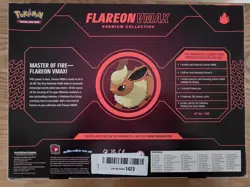 Pokemon TCG Flareon VMAX Premium Collection Box SWSH179 SWSH180 Evolving Skies - Image 2