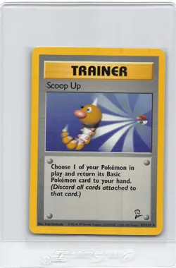 Scoop Up 107/130 - RARE - VINTAGE WOTC POKEMON CARD - BASE SET 2 - LP/MP - Image 1