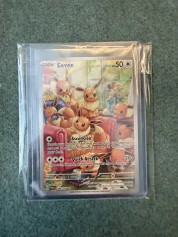 Pokemon Eevee 188/167 Holo Illustration Rare Sv06 Twilight Masquerade Card - Image 3