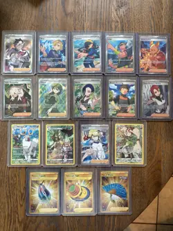 Pokemon TCG Rare Holo Lot 18 Cards Full Art Trainers Items NM - Image 1