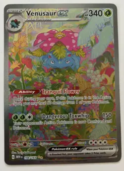 Pokemon TCG Venusaur EX Scarlet & Violet 151 Card 198/165 SIR NM - Image 1