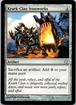 MTG Magic The Gathering Krark-Clan Ironworks Fifth Dawn Played See Scan E - Image 1