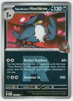 Pokemon TCG | Team Rocket's Honchkrow (Team Rocket)|#127/217 ME: Ascended Heroes - Image 1