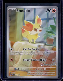 Pokemon ME: Mega Evolution Promo Fennekin Pokemon Center Promo 080 - Image 1