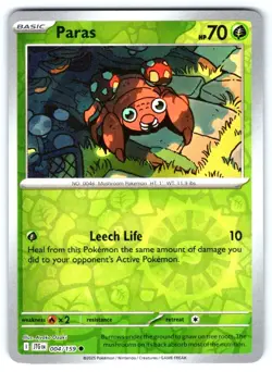 Pokemon TCG Paras 4/159 Journey Together SV9 Reverse Holo NM - Image 1