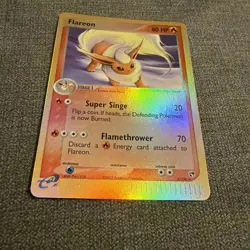 Pokemon TCG Flareon Reverse Holo 5/100 EX Sandstorm great condition. - Image 3