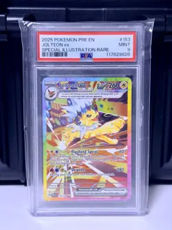 Pokemon Jolteon ex SIR Holo 153/131 Prismatic Evolutions PSA 9 English - Image 1