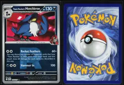 Team Rocket's Honchkrow 127/217 Ascended Heroes Reverse Holo Pokemon hncl NM - Image 1