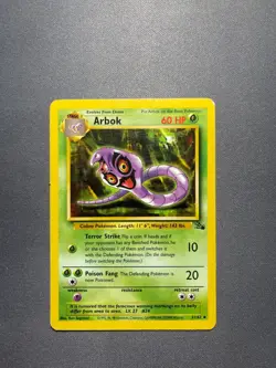 Pokemon TCG - Arbok - Fossil Unlimited - 31/62 - Wizards 1999-2000 - Image 1
