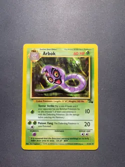Pokemon TCG - Arbok - Fossil Unlimited - 31/62 - Wizards 1999-2000 - Image 3