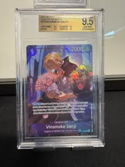 2025 ONE PIECE LEGACY OF MASTER #OP10-063 VINSMOKE SANJI TREASURE RARE BGS 9.5 - Image 1