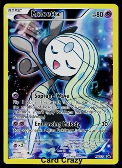 Meloetta XY120 - Mythical Collection - Full Art Promo Pokemon Card Light Play - Image 1