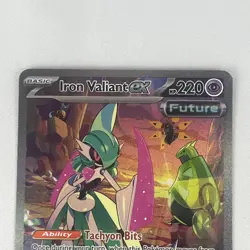 Pokemon TCG Iron Valiant EX Card 249/182 Paradox Rift SAR - Image 2