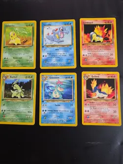 Pokemon Neo Genesis 1st Edition Johto Starter Evolution Lot 6 Cards LP - Image 1