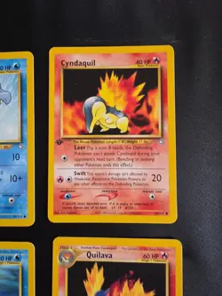Pokemon Neo Genesis 1st Edition Johto Starter Evolution Lot 6 Cards LP - Image 4