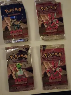 Lot Of 14 Pokemon Neo Genesis/Discovery EMPTY / PACK ART ONLY - Image 2