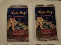 Lot Of 14 Pokemon Neo Genesis/Discovery EMPTY / PACK ART ONLY - Image 3