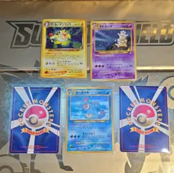 Nintendo Pokemon TCG Team Rocket/Neo Genesis Japanese Holo Lot 5 Dark Ampharos - Image 3