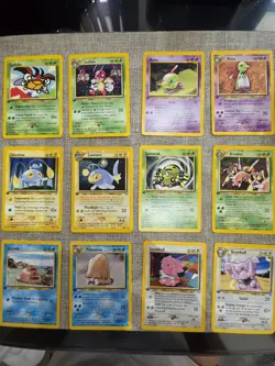 Pokemon Neo Genesis 1st Edition Lot 12 Cards 6 Complete Evolution Lines NM/LP - Image 1