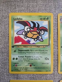 Pokemon Neo Genesis 1st Edition Lot 12 Cards 6 Complete Evolution Lines NM/LP - Image 2