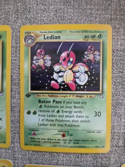 Pokemon Neo Genesis 1st Edition Lot 12 Cards 6 Complete Evolution Lines NM/LP - Image 3