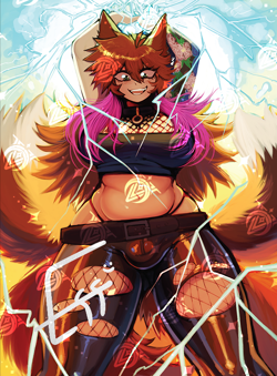 VCard Awakened Worlds: First Edition - Overezeggs Box Topper Artist Card - Image 1
