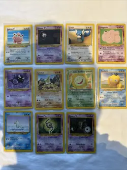 Pokemon TCG Neo Destiny Job Lot Unowned Jigglypuff Dratini Gastly Psyduck Seel - Image 1