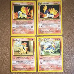 Pokemon TCG WOTC Neo Genesis Lot (4) Cyndaquil/Quilava Eng 2000 56/111 - Image 1