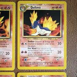 Pokemon TCG WOTC Neo Genesis Lot (4) Cyndaquil/Quilava Eng 2000 56/111 - Image 3