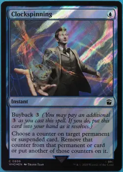 Clockspinning (Surge 806) FOIL Doctor Who NM Common Surge CARD (513832) ABUGames - Image 1