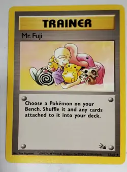Pokemon Fossil Set Trainer Mr. Fuji 58/62 - Image 1